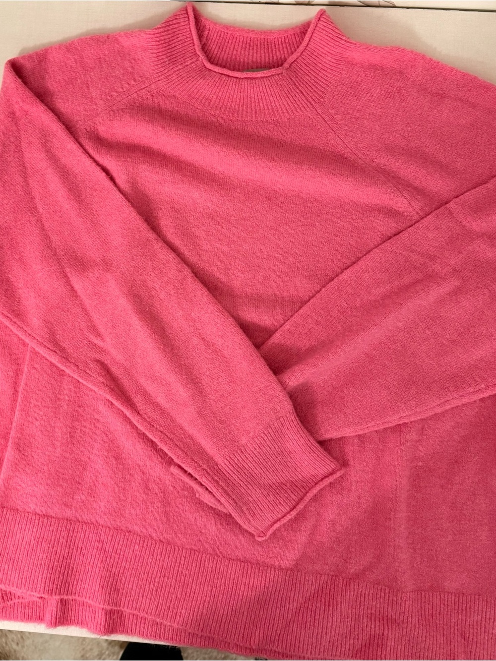 Women's Funnel-neck Sweater in Pink